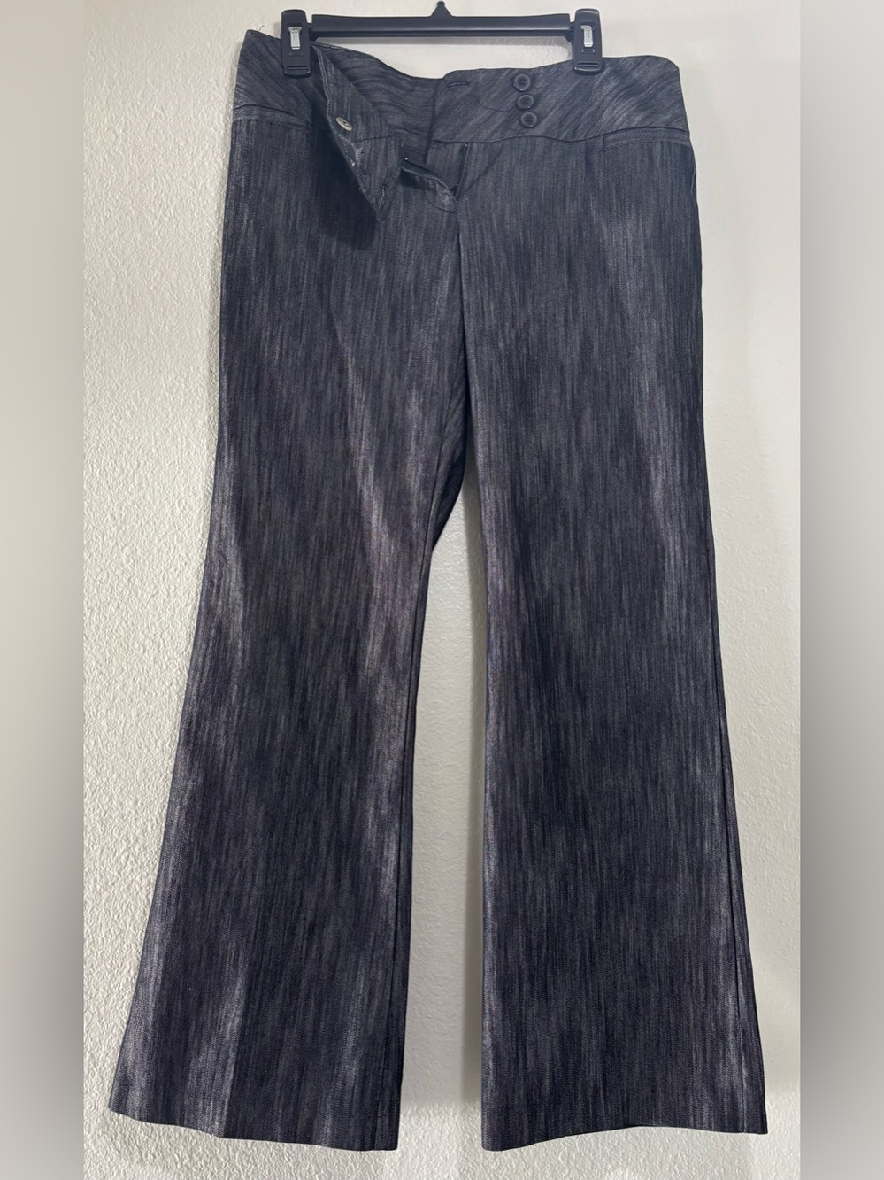 Shiny silver streaked pants